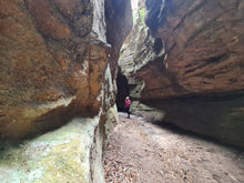 Load image into Gallery viewer, Saturday 1 August | Dry Canyon and Glow Worm Tunnel | Explore two epic locations in Wollemi Gardens of Stone Blue Mountains | 4x4 tour