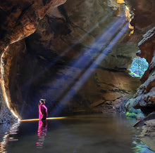 Load image into Gallery viewer, Saturday 1 November | Dumbano x River Caves Canyon, a Walk-Through Tour | Explore two epic locations in Wollemi Gardens of Stone Blue Mountains | 4x4 secret location