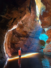 Load image into Gallery viewer, Saturday 28 November | Dumbano x River Caves Canyon, a Walk-Through Tour | Explore two epic locations in Wollemi Gardens of Stone Blue Mountains | 4x4 secret location