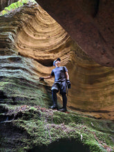 Load image into Gallery viewer, Sunday 26 May | Dumbano x River Caves Canyon, a Walk-Through Tour | Explore two epic locations in Wollemi Gardens of Stone Blue Mountains | 4x4 secret location
