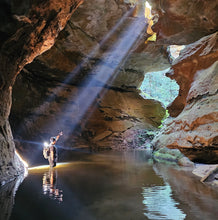 Load image into Gallery viewer, Sunday 10 November | Dumbano x River Caves Canyon, a Walk-Through Tour | Explore two epic locations in Wollemi Gardens of Stone Blue Mountains | 4x4 secret location
