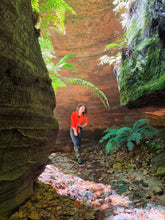 Load image into Gallery viewer, Saturday 28 November | Dumbano x River Caves Canyon, a Walk-Through Tour | Explore two epic locations in Wollemi Gardens of Stone Blue Mountains | 4x4 secret location
