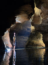 Load image into Gallery viewer, Saturday 28 November | Dumbano x River Caves Canyon, a Walk-Through Tour | Explore two epic locations in Wollemi Gardens of Stone Blue Mountains | 4x4 secret location
