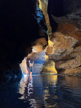 Load image into Gallery viewer, Saturday 28 November | Dumbano x River Caves Canyon, a Walk-Through Tour | Explore two epic locations in Wollemi Gardens of Stone Blue Mountains | 4x4 secret location
